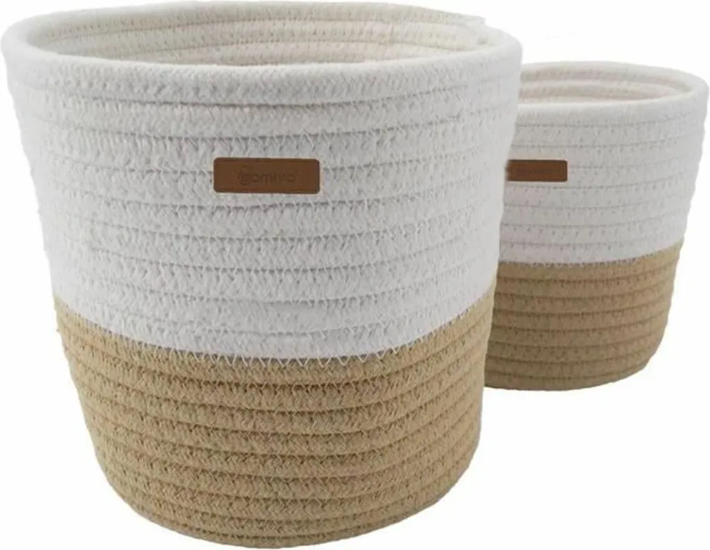 Panier Domiva Beige Coton : Dites Adieu au Désordre dans la Chambre Bébé