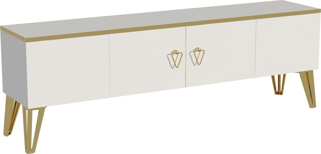 Skye Decor, Caprice- Caprice ARN, White,Gold, szafka pod Zdjęcie produktu 5