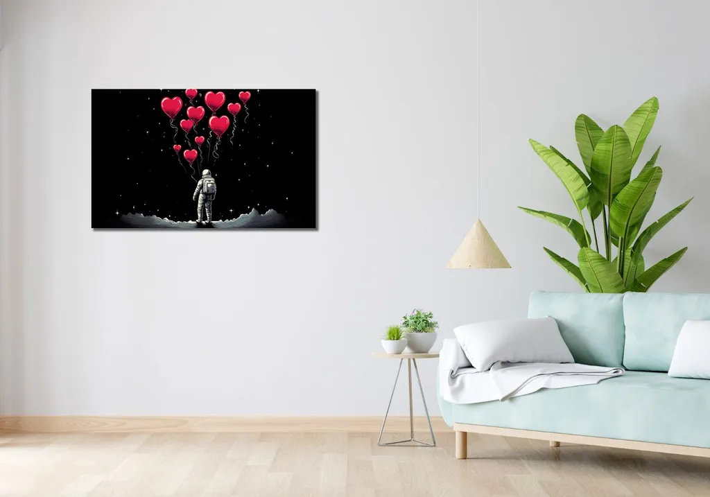 Tableau Astronautes Propres cellules 100x60 Impression Haute Qualité