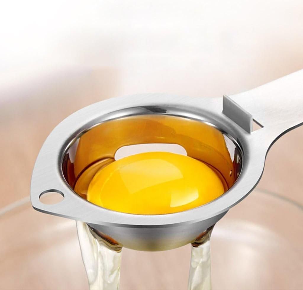 Allecto Premium - Eierscheider Edelstahl für Küchengeräte Eiweiß und Eigelb