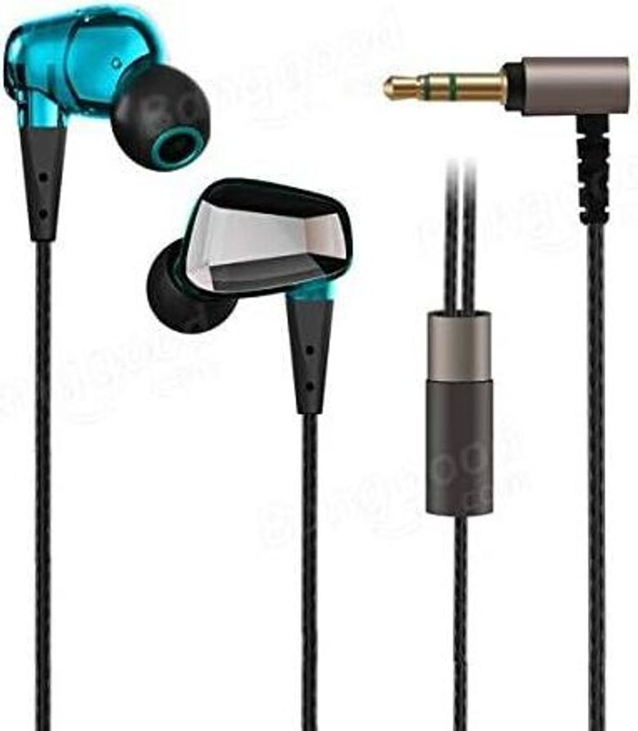 A product shot of in-ear headphones and their audio jack.