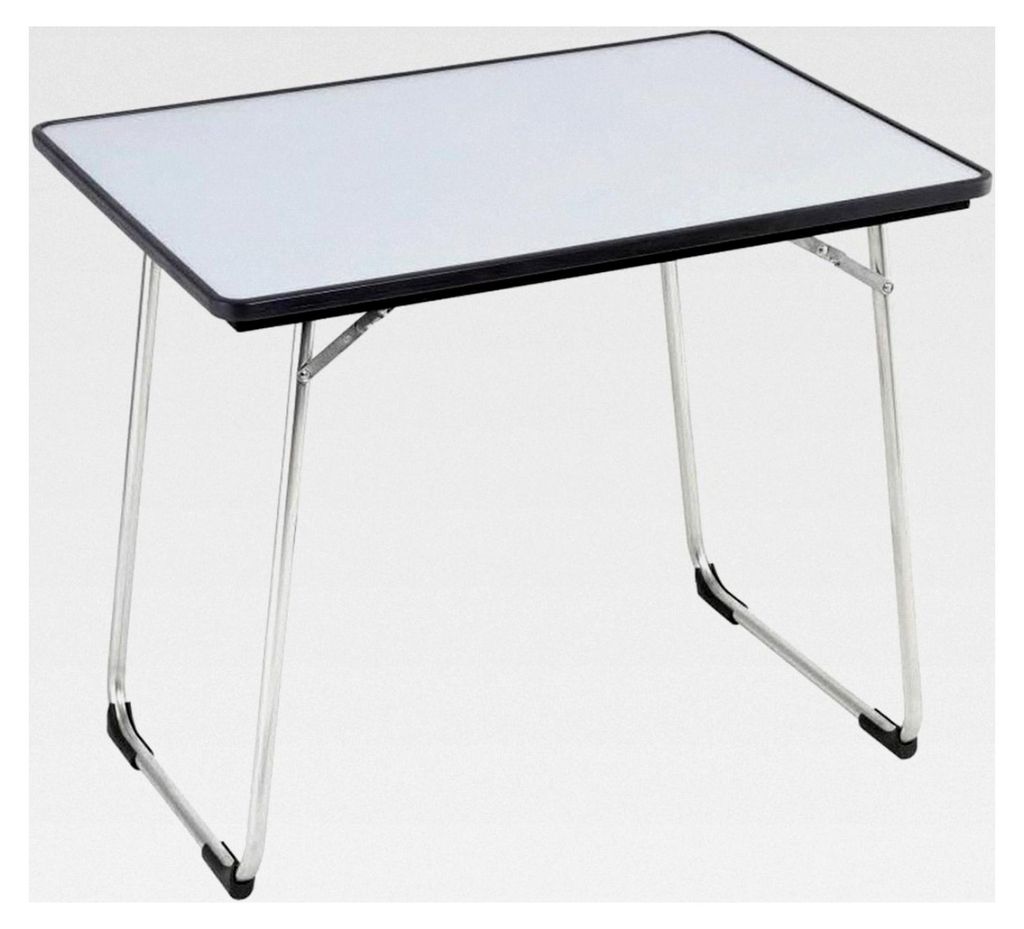 Klappbarer Gartentisch, 80x57 cm, Wetterfest, Fidji, Carbon (Grau)