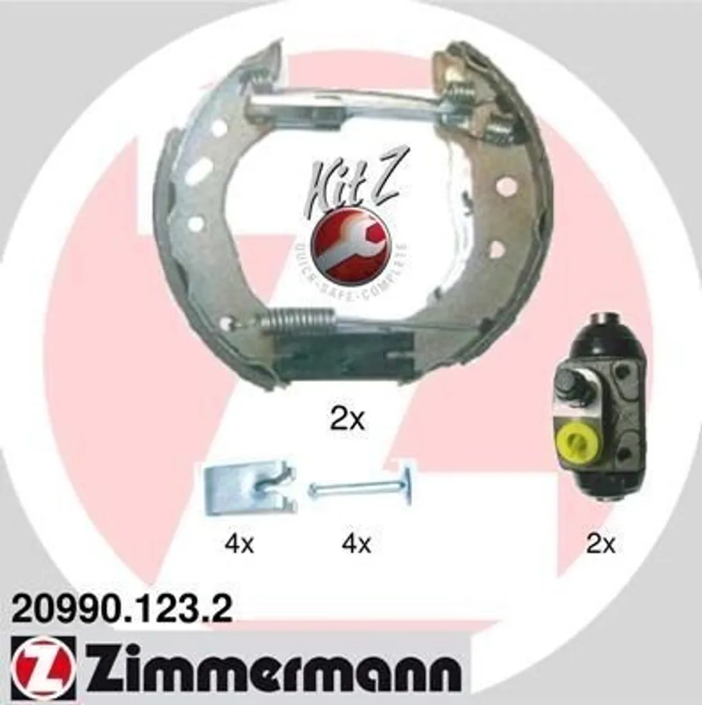 Plaquettes de frein haute performance Zimmermann 20990.123.2 Fiesta IV