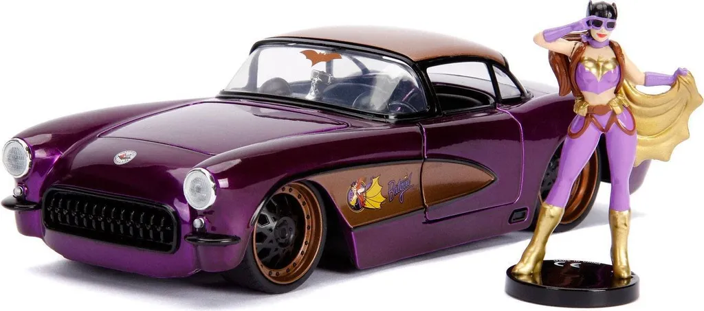 Jada Toys DC Bombshells Chevrolet Corvette 1957 Batgirl 1/24 JADA30457
