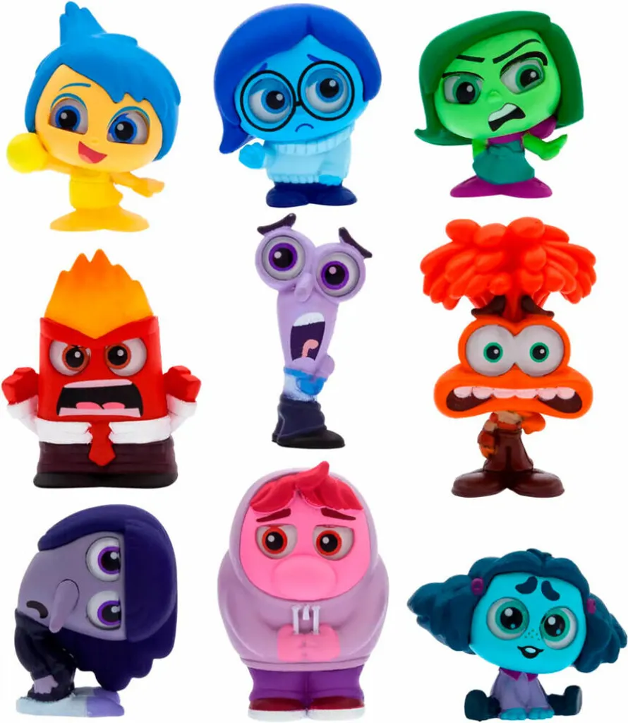Just Play Inside Out 2 Doorables : 9 Figurines Collection 4 cm One Size