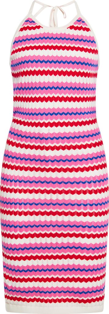 ebeeza damen kleid - wollweiss mehrfarbig, XL