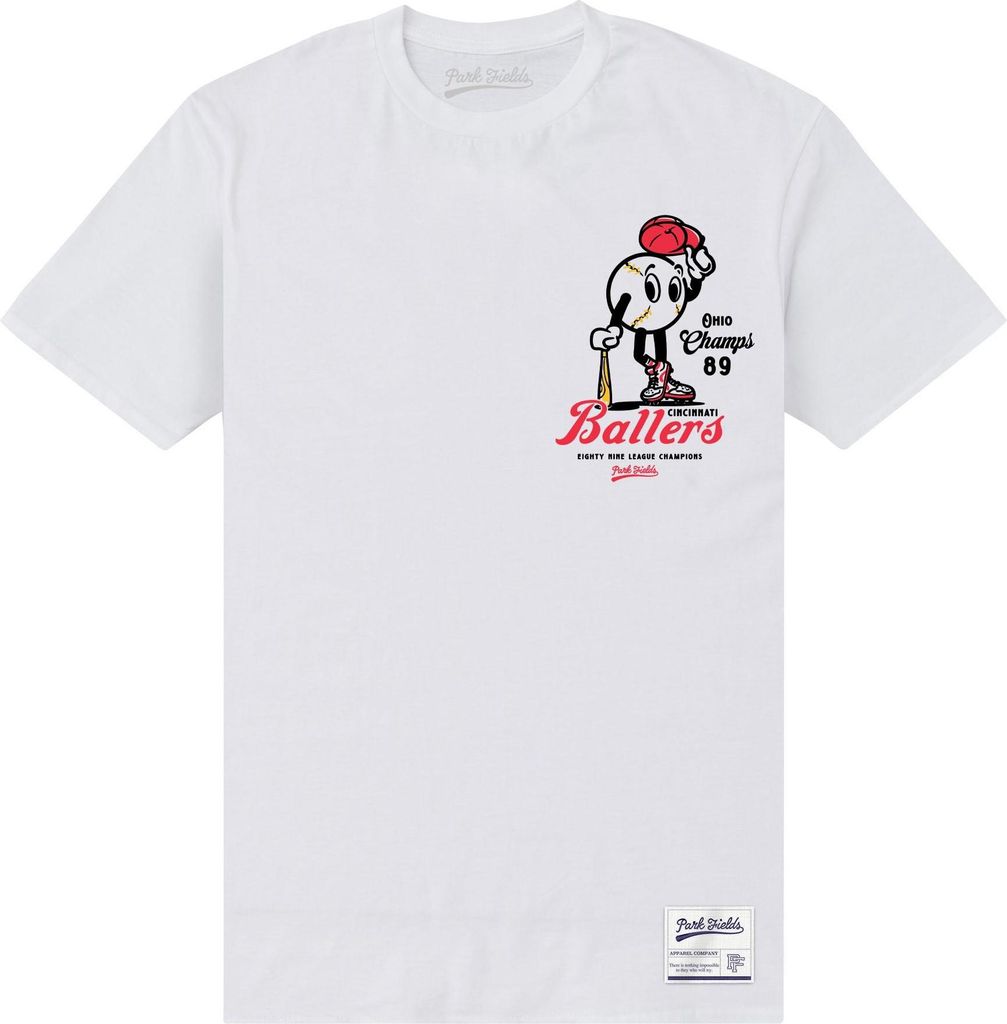 Park Fields - "Ballers" T-Shirt für Herren/Damen Uni PN637 (3XL) (Weiß)