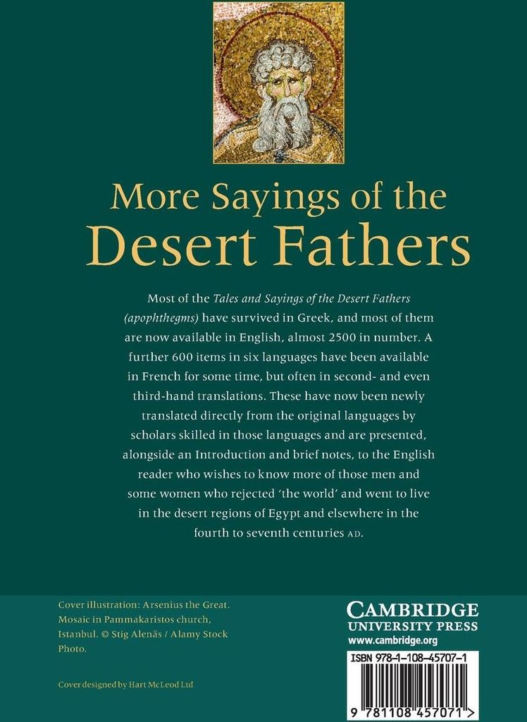More Sayings of the Desert Fathers