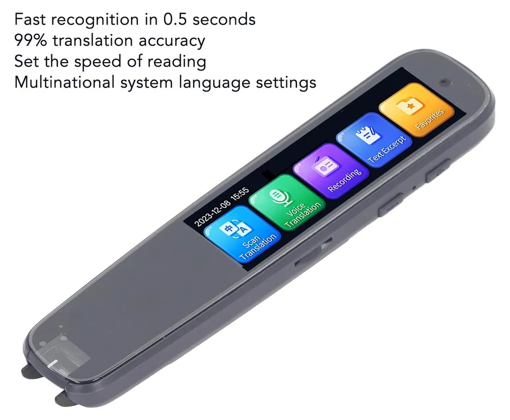 Appareil de traduction numérique intelligent et scanner de texte OCR - 20