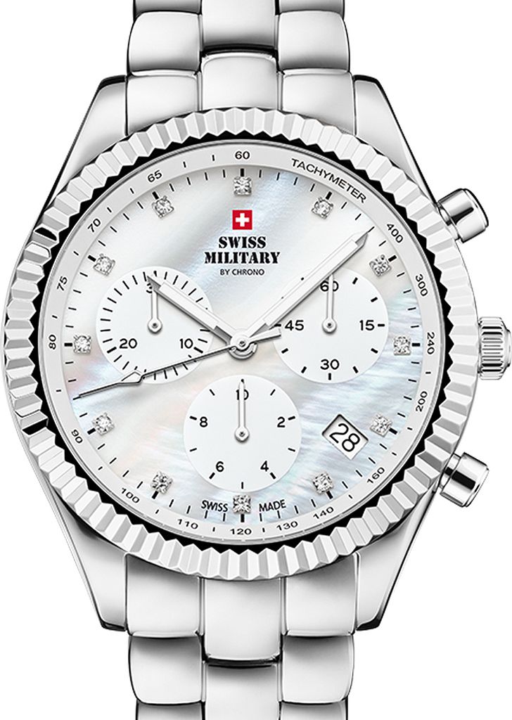 Swiss Military SM30207.02 Elegant Chronograph Damenuhr 38mm 5ATM