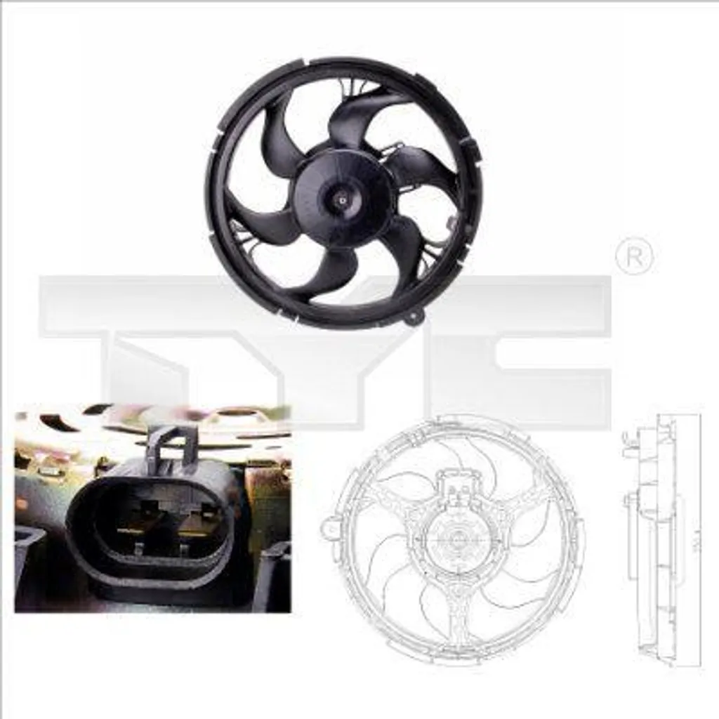 Ventilateur de Refroidissement Moteur pour Stilo - Qualité OE 46723519