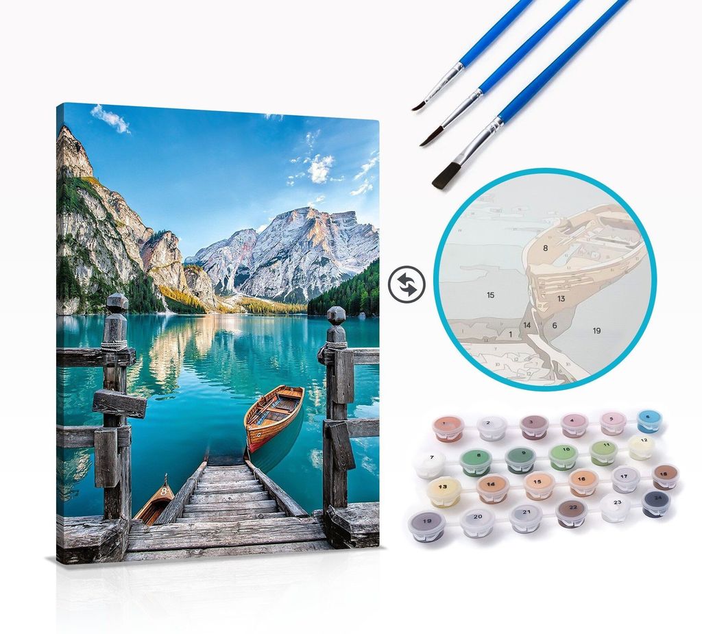Maaleo 22785 Malowanie liczbami - Pejzaż górski 40 x 50 cm Zdjęcie produktu 12