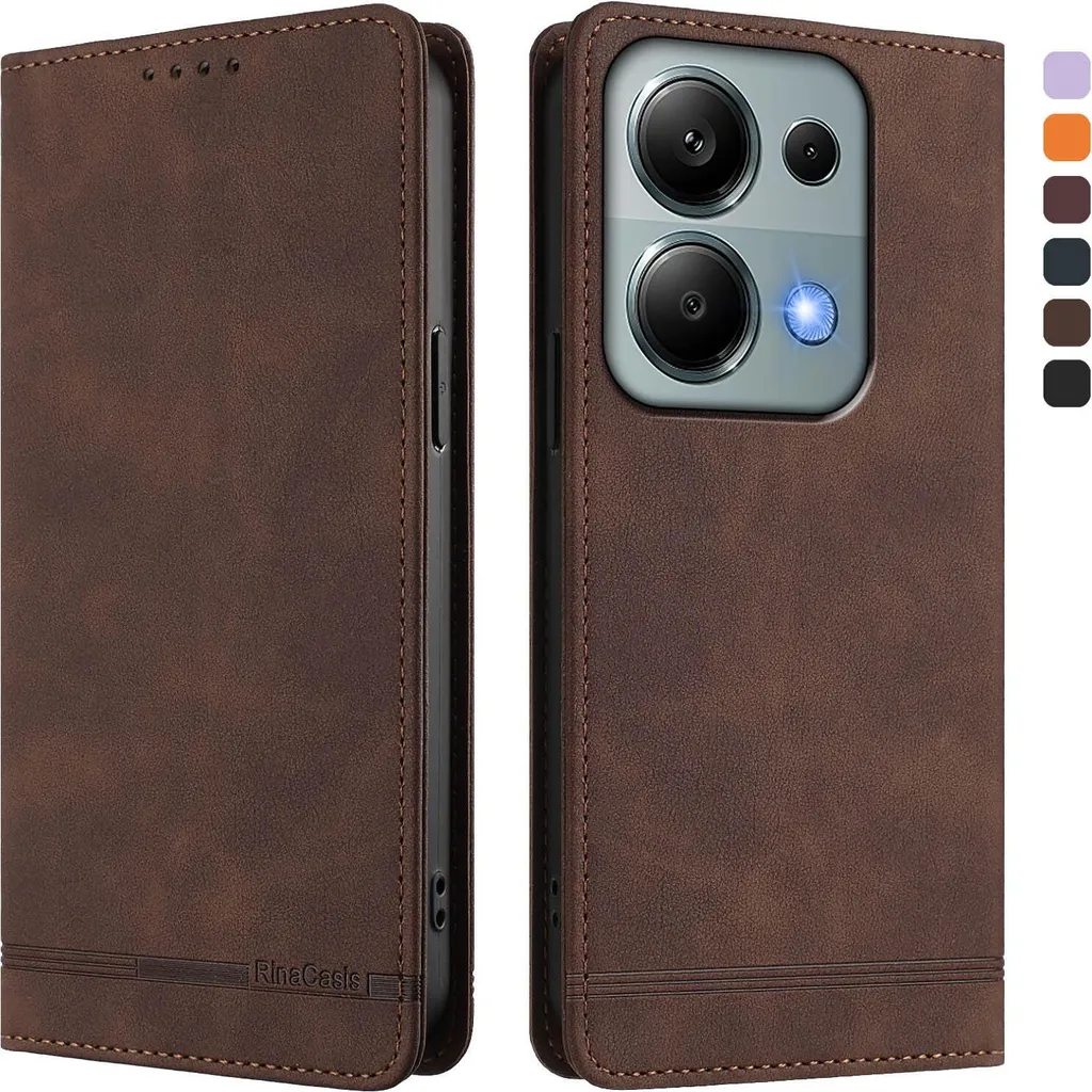 Custodia Portafoglio Per IPhone 13 Pro Con Cavalletto, Pelle PU, RFID, Chiusura Magnetica, Nero