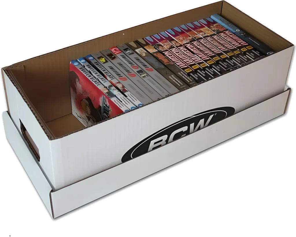 Solution de Stockage pour Mangas et DVD - 5 Boîtes en Carton de Qualité