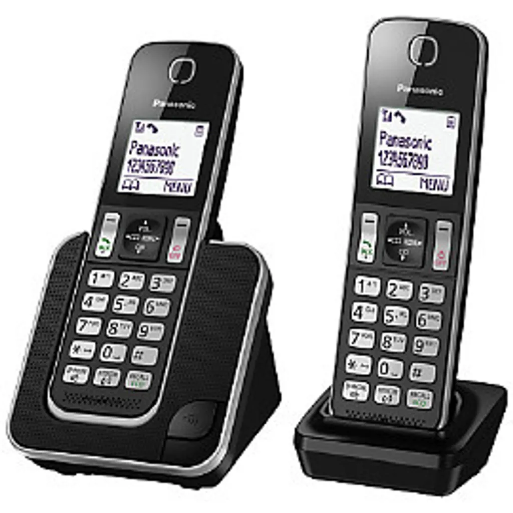 Panasonic KX-TGD312 Téléphone Duo Noir : Stop aux Appels Masqués et Inconnus