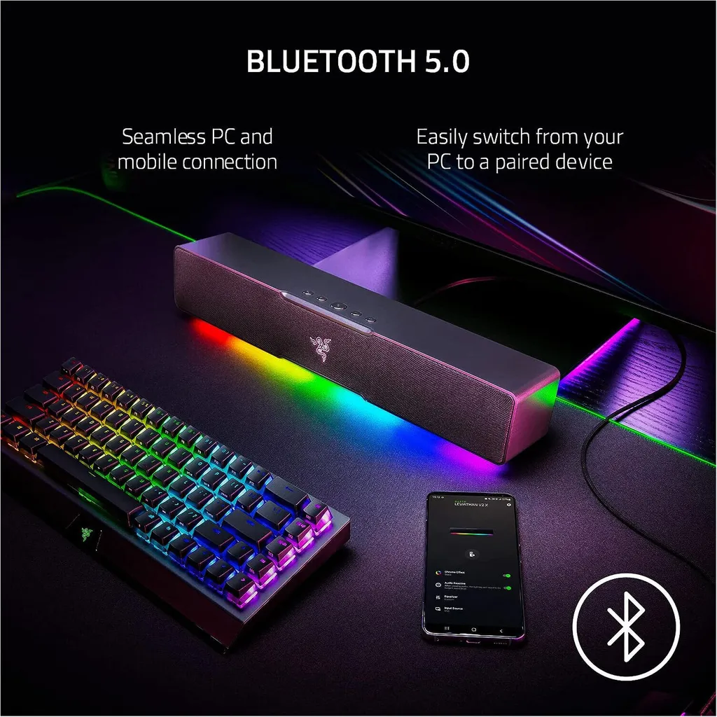 Razer Leviathan V2 X Libérez de l'espace avec cette Barre de Son USB-C - 16