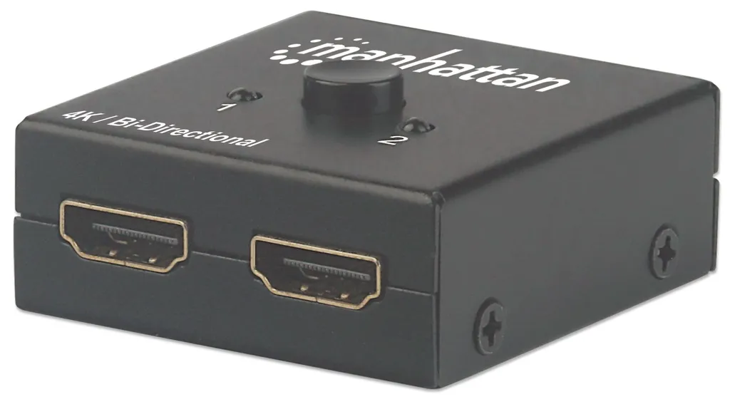 Manhattan 4K HDMI Splitter Bi-directionnel 2 Ports Passif Haute Résolution