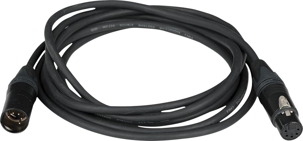 DAP FL84 - DMX/AES-EBU XLR/M 5P to XLR/F 5P Neutrik 6 m