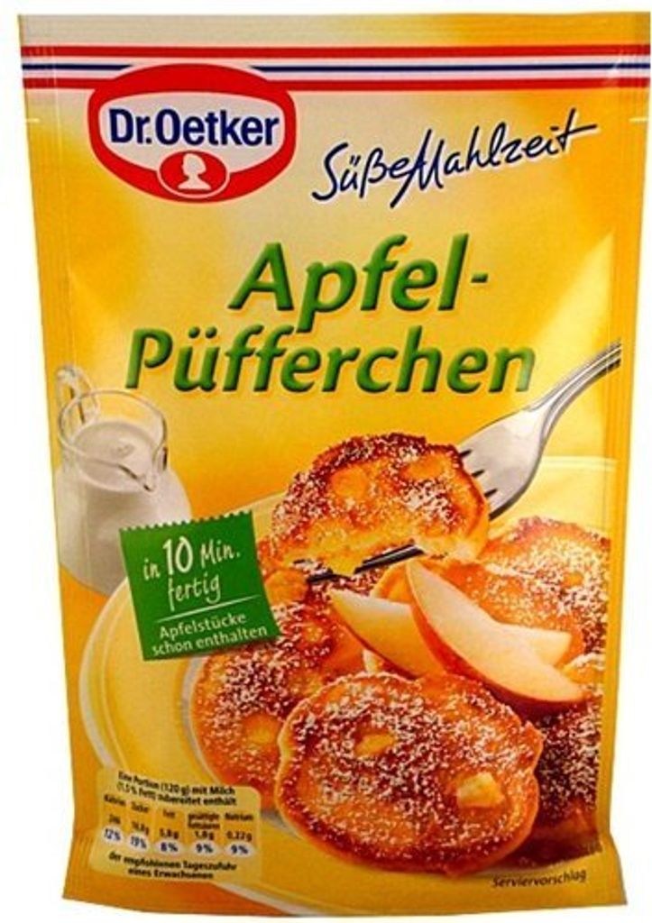 Dr. Oetker Püfferchen mélange de pommes délicieuses recette Image du produit 
