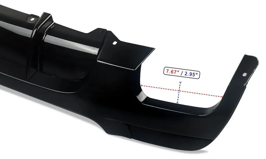 Diffuseur arrière E92 E93 noir brillant, remplacez votre pièce usagée - 4