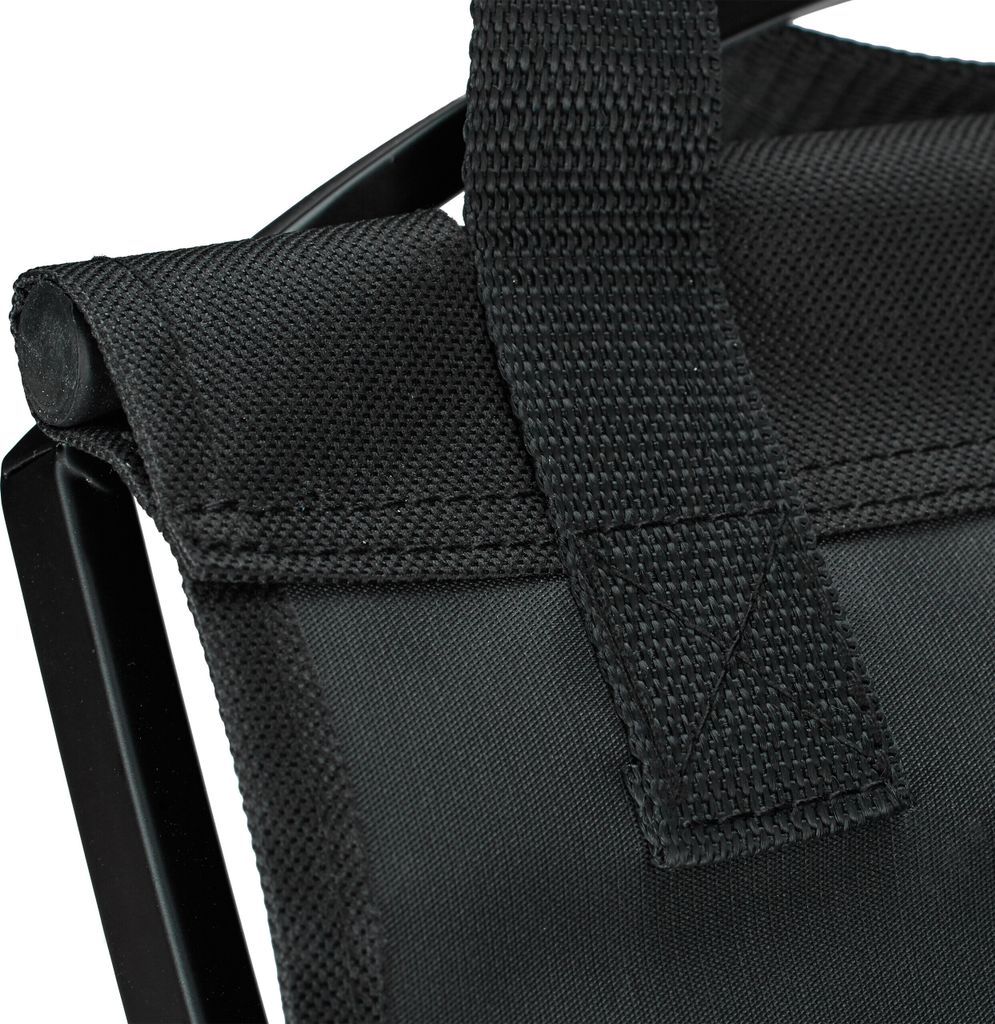 relaxdays Kaminholzkorb 40,0 l schwarz 43,5 x 32,0 x 32,0 Produktbild 7