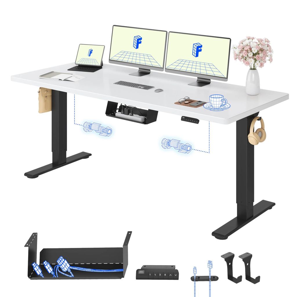 FLEXISPOT E1 Pro Elektrisch Höhenverstellbarer Schreibtisch Produktbild 