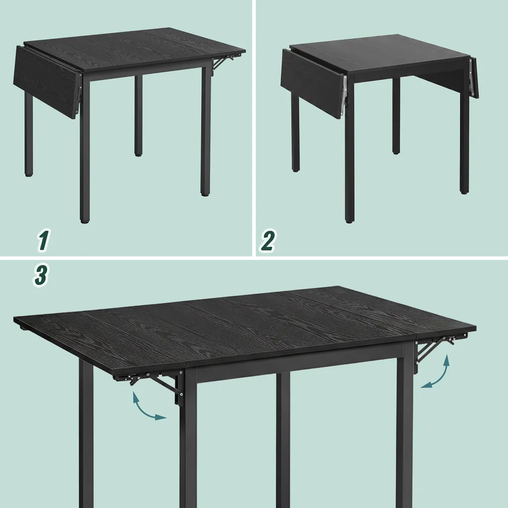 Table de cuisine escamotable Relaxdays modulable pour petit espace - 5