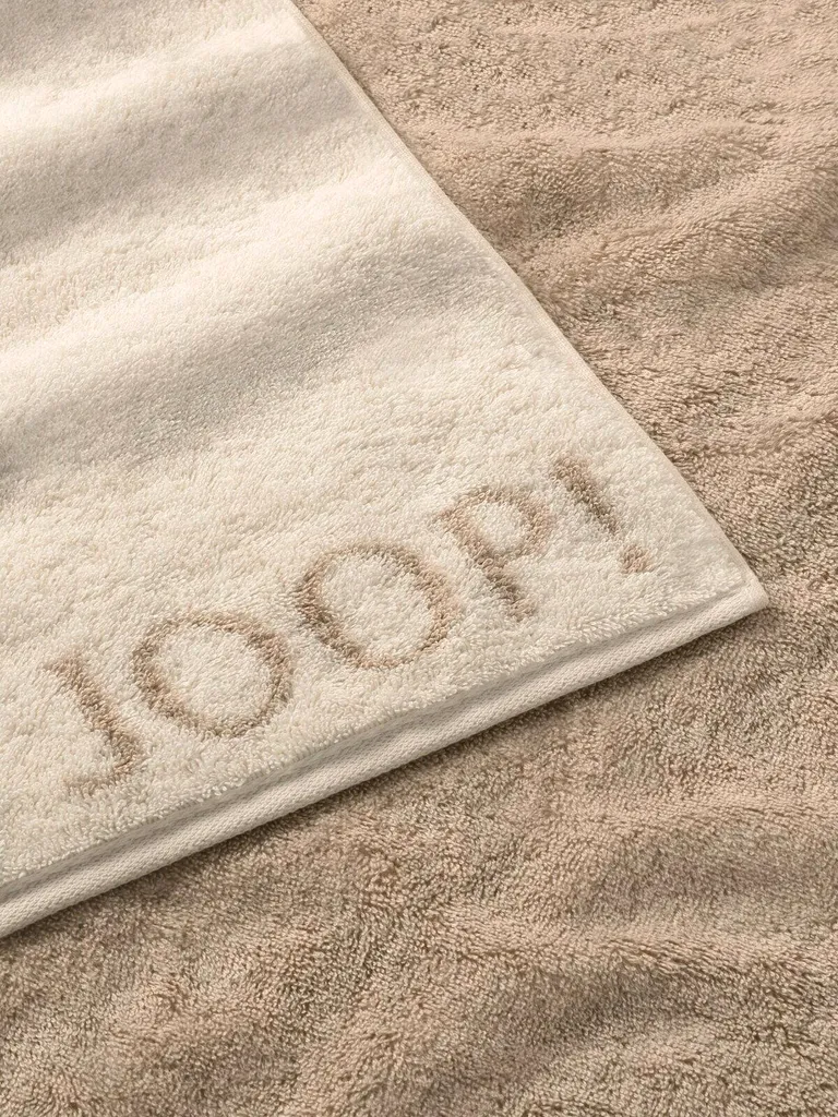 Drap de douche de luxe JOOP! 80x150 cm en coton crème Doubleface - 2