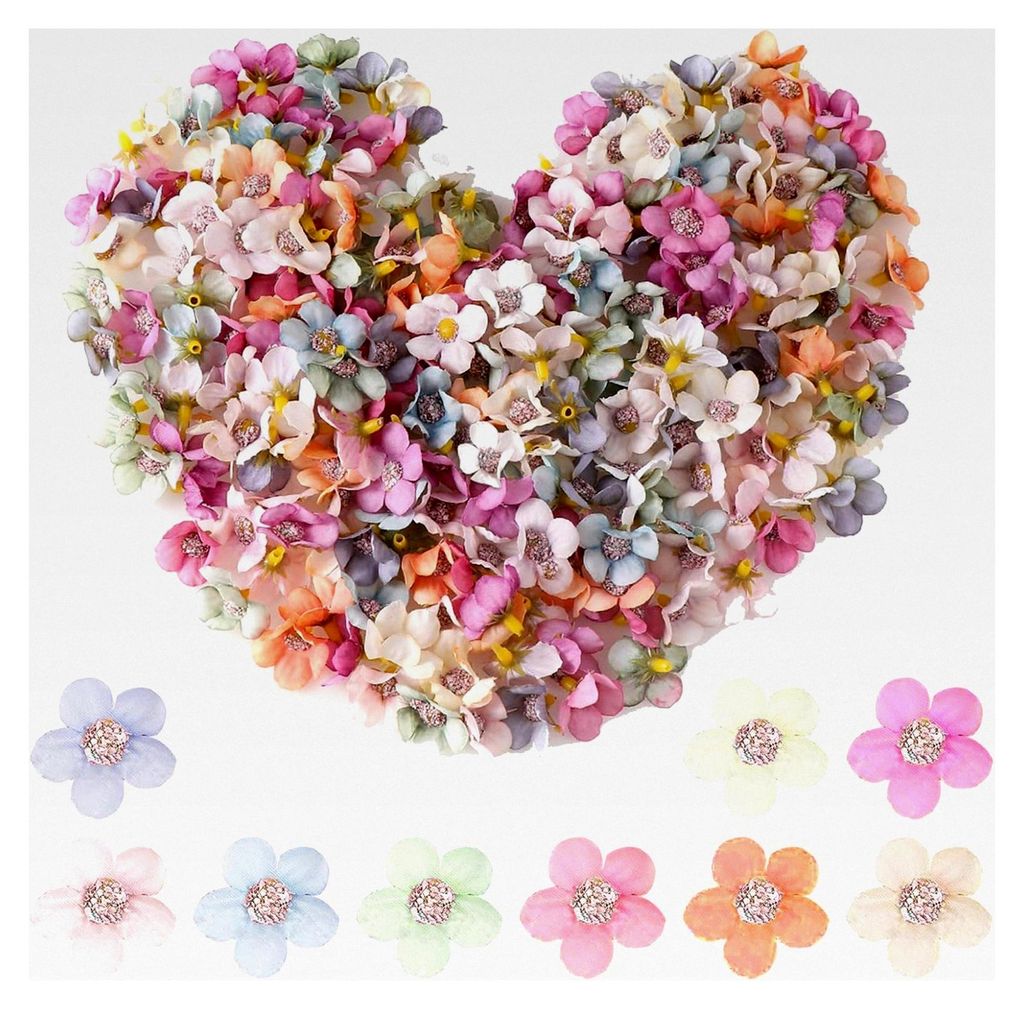 50 künstliche Blumen für DIY – naturgetreue Mini-Kunstblumen für verschiedene Anlässe