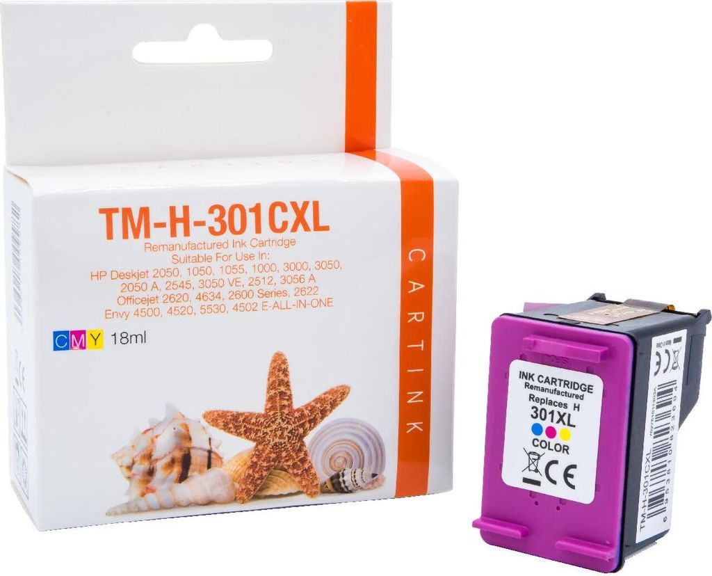 HP 301 farbig XL Refill Tinte Color für HP / CH564EE / 18ml Druckerpatrone