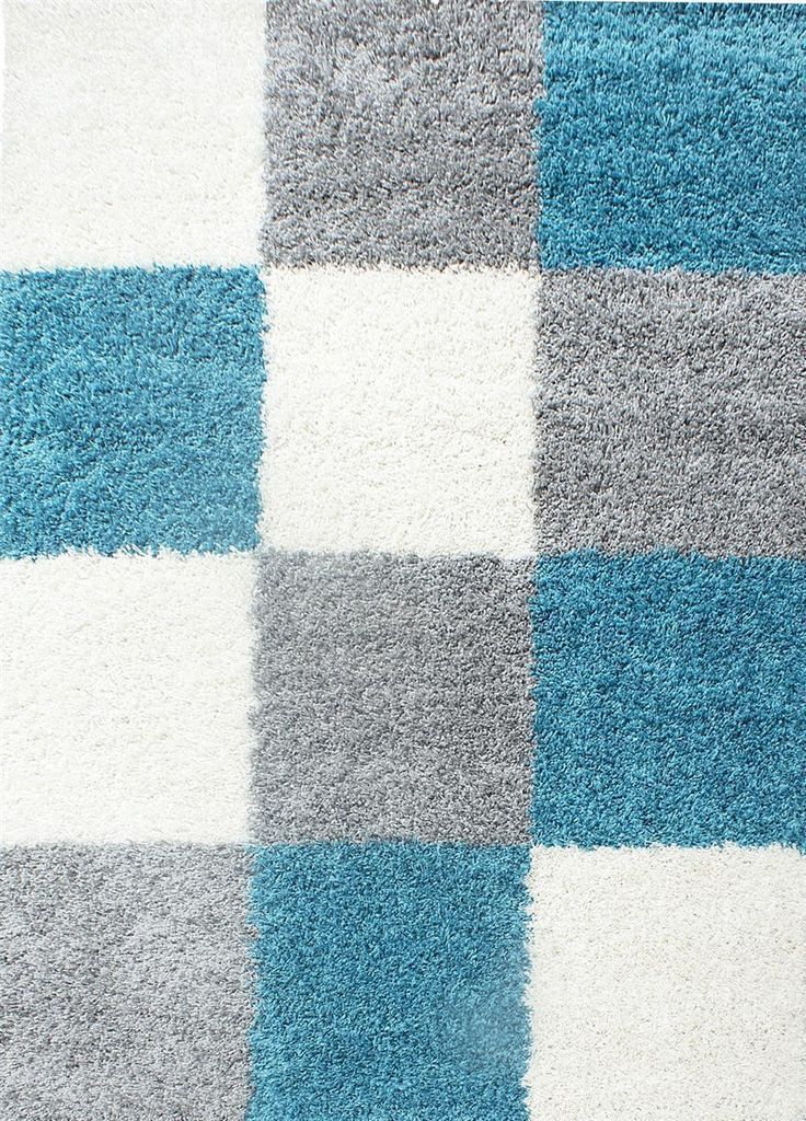 Hochflor Teppich LIFE Türkis 80 x 150 cm