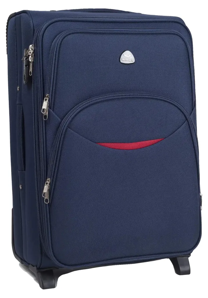 Valise pour vacances de 2 semaines nylon rouge 24 pouces 600mm