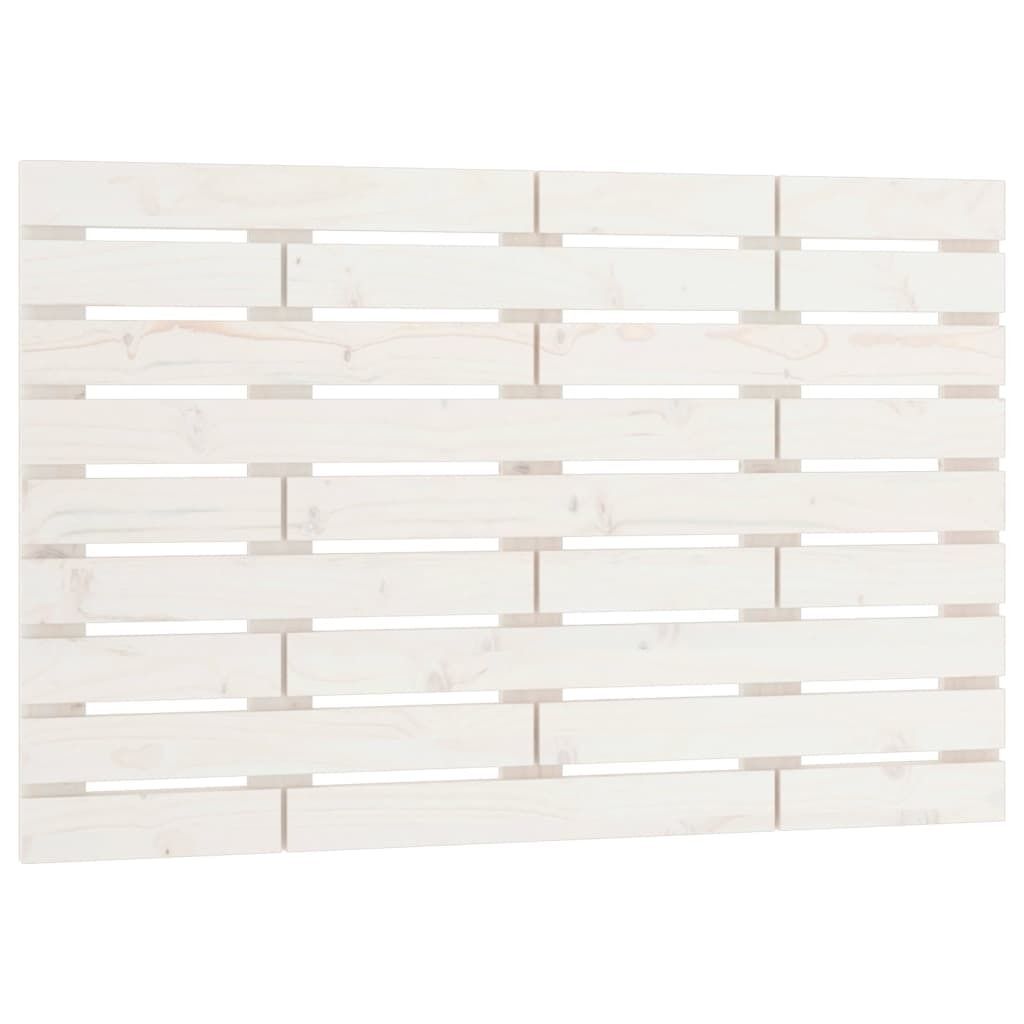 Wand-Kopfteil Weiß 96x3x63 cm Massivholz Kiefer