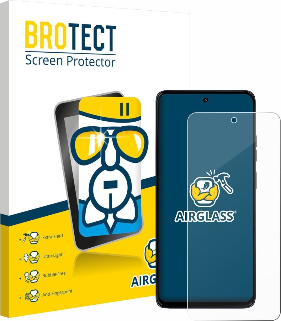 BROTECT Schutzglas für Motorola Moto G56 Schutzfolie Panzer Folie Glas Display Schutz klar