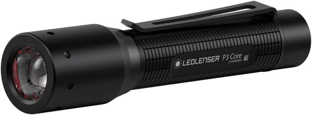 Ledlenser P3 Core LED Taschenlampe 90 Lumen, ultrakompakt 42g, Advanced Focus System, 110m Reichweite, 6h Laufzeit, AAA Batterie Outdoor Camping Profi