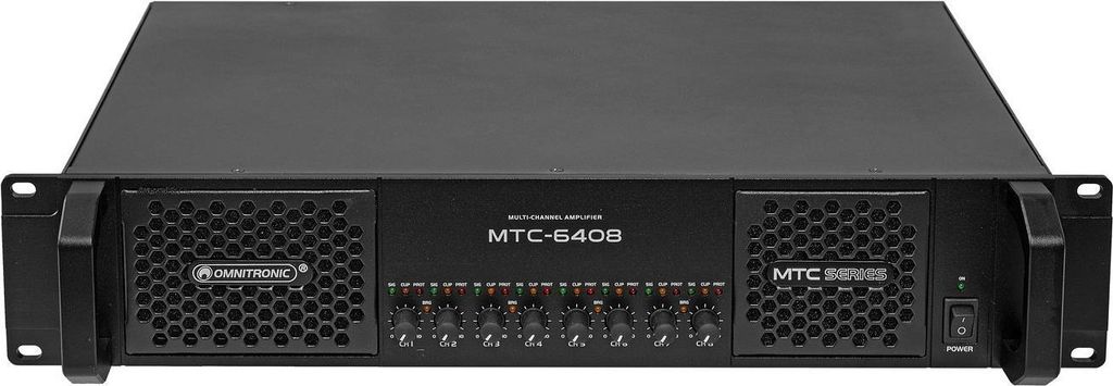 OMNITRONIC MTC-6408 8-Kanal Endstufe