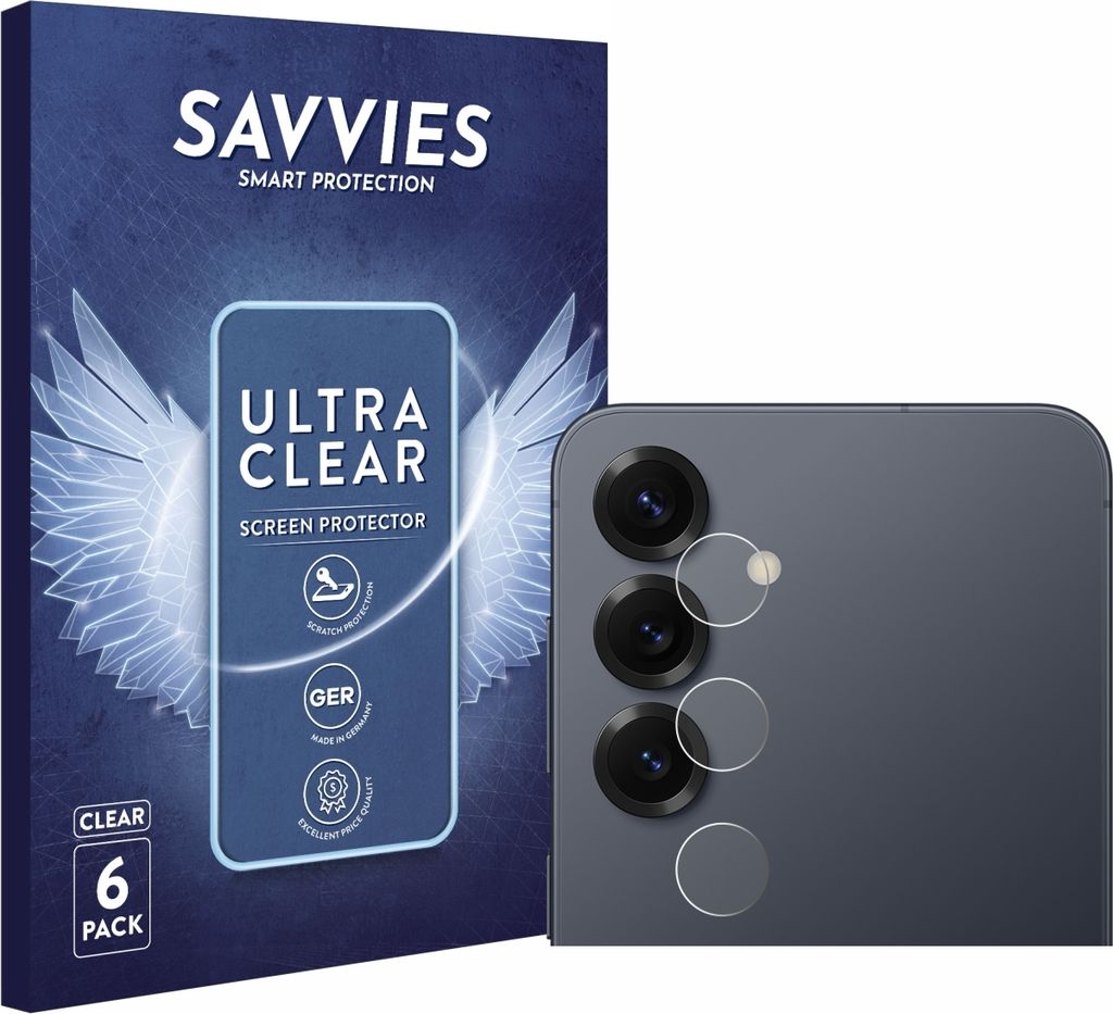 6x Für Samsung Galaxy S25 (NUR Kameraschutz) Schutzfolie Produktbild 