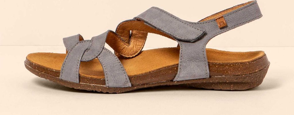 El Naturalista Sandalen Damen N5079 NOBUCK LAVADO DENIM / WAKATAUA Farbe Blau