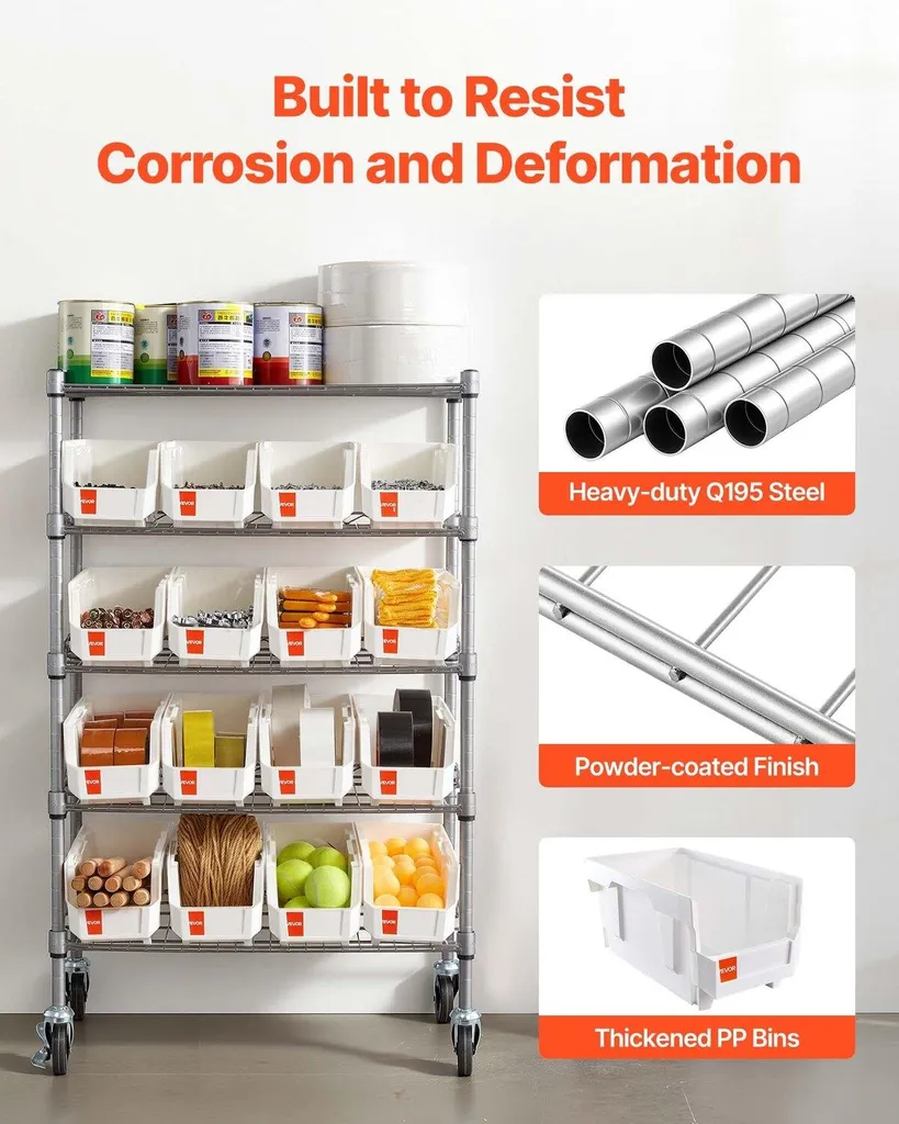 Meuble de rangement mobile pour restaurant, cuisine et bureau - 6