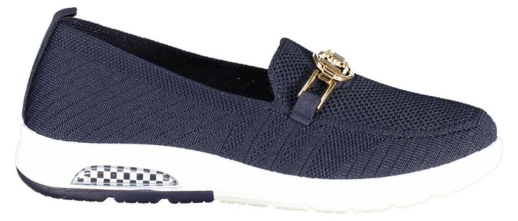 Klassische Damenschuhe in Blau mit herausnehmbarer Einlegesohle
