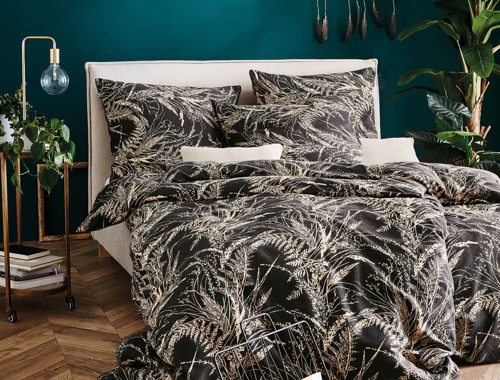 Irisette Edelflanell Bettwäsche Nubis-K Farn grau 135x200 Produktbild 