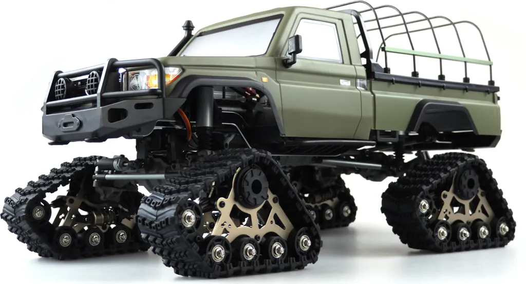 Crawler RC AMXRock RCX10BTS 1:10 Pick-Up Gris avec Ponts Portiques