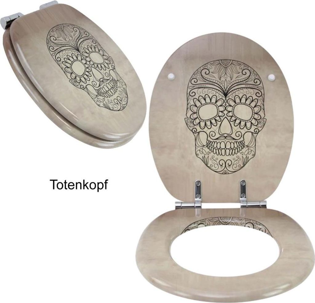 Premium MDF Toilettensitz WC-Sitz mit Absenkautomatik versch. Designs