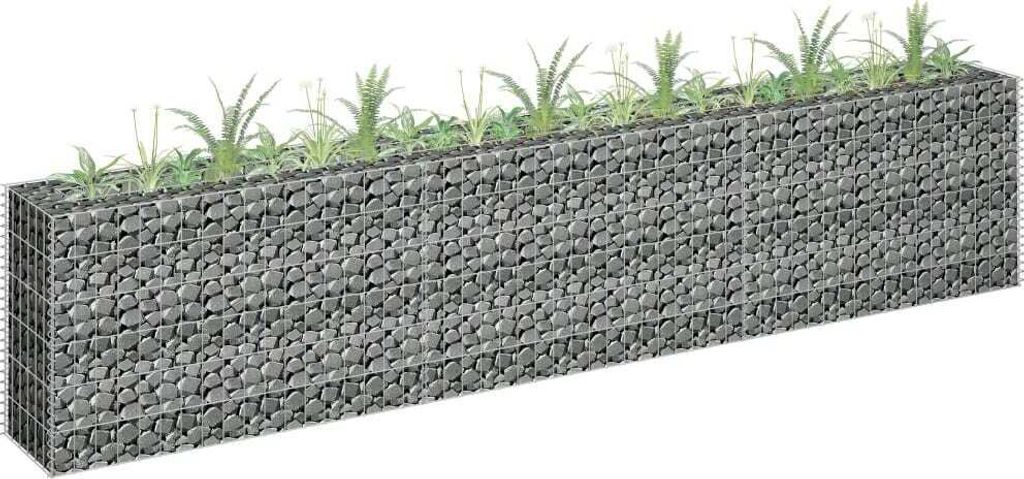HOMMIE Gabionenkörbe - Moderne und langlebige - Gabionen --Hochbeet Verzinkter Stahl 270×30×60cm Promotion206452 - Beete