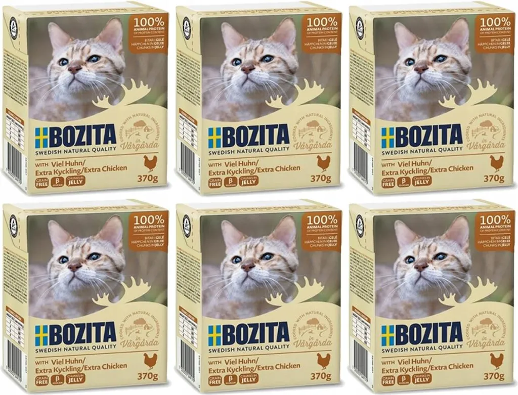 Bozita Chat Tetra Recart bouchées en gelée au poulet frais de Suède 370g