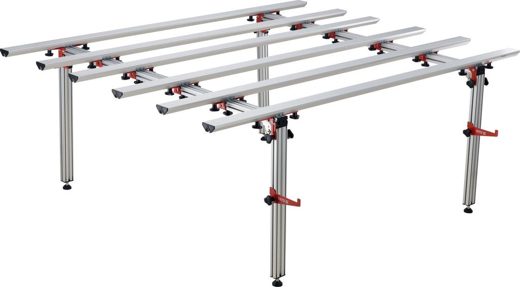 Fliesentisch Aluminium-Arbeitstisch 140 x 180 cm für Fliesenleger
