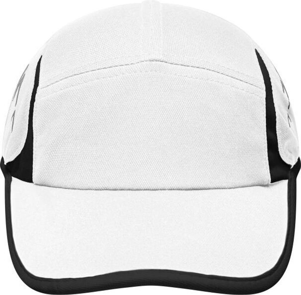 Running 4 Panel Cap Stirnanliegende 4 Panel Cap white/black, Gr. one size