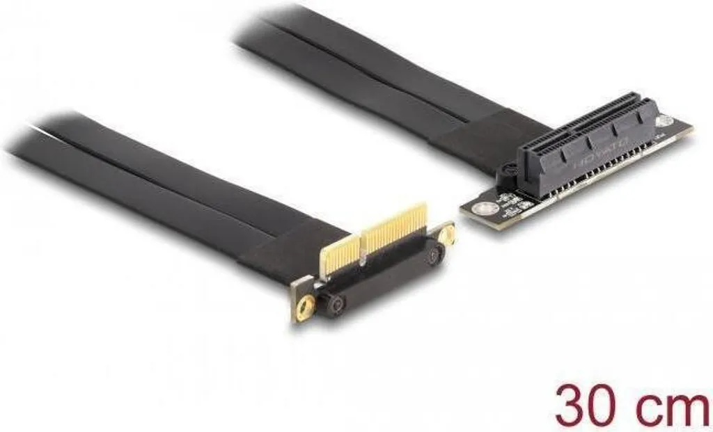 Carte Riser PCI Express x4 Flexible avec Câble d'Extension de 30cm - 2
