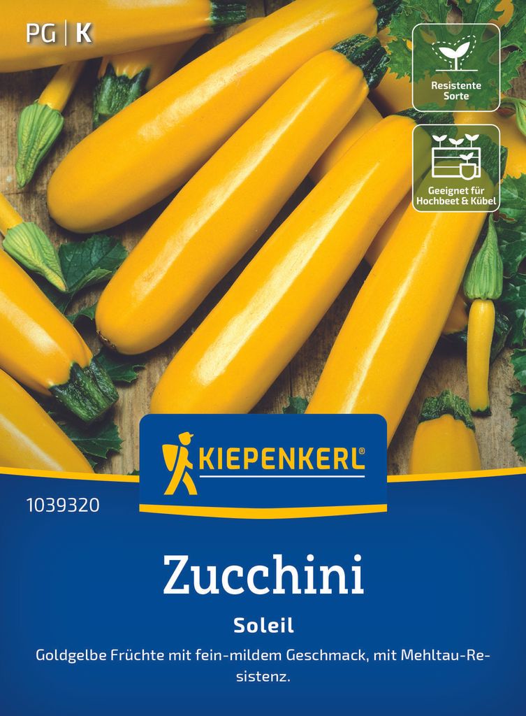 Kiepenkerl Zucchinisamen Soleil F1 Cucurbita pepo 7 Produktbild 
