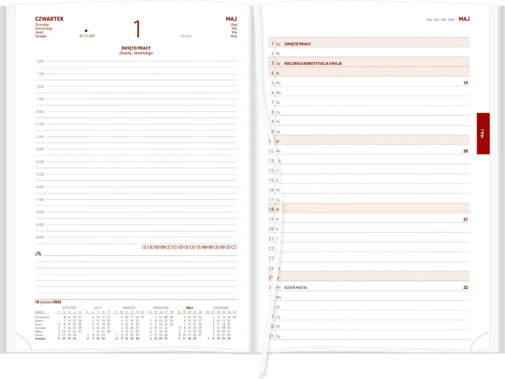 Calendrier bloc-notes A4 magnétique Nebraska Argent pour organisation pro